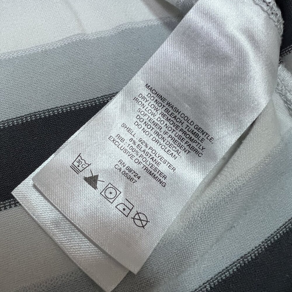 Columbia Polo Men’s Gray White Striped Short Sleeve Size Large - Picture 8 of 10